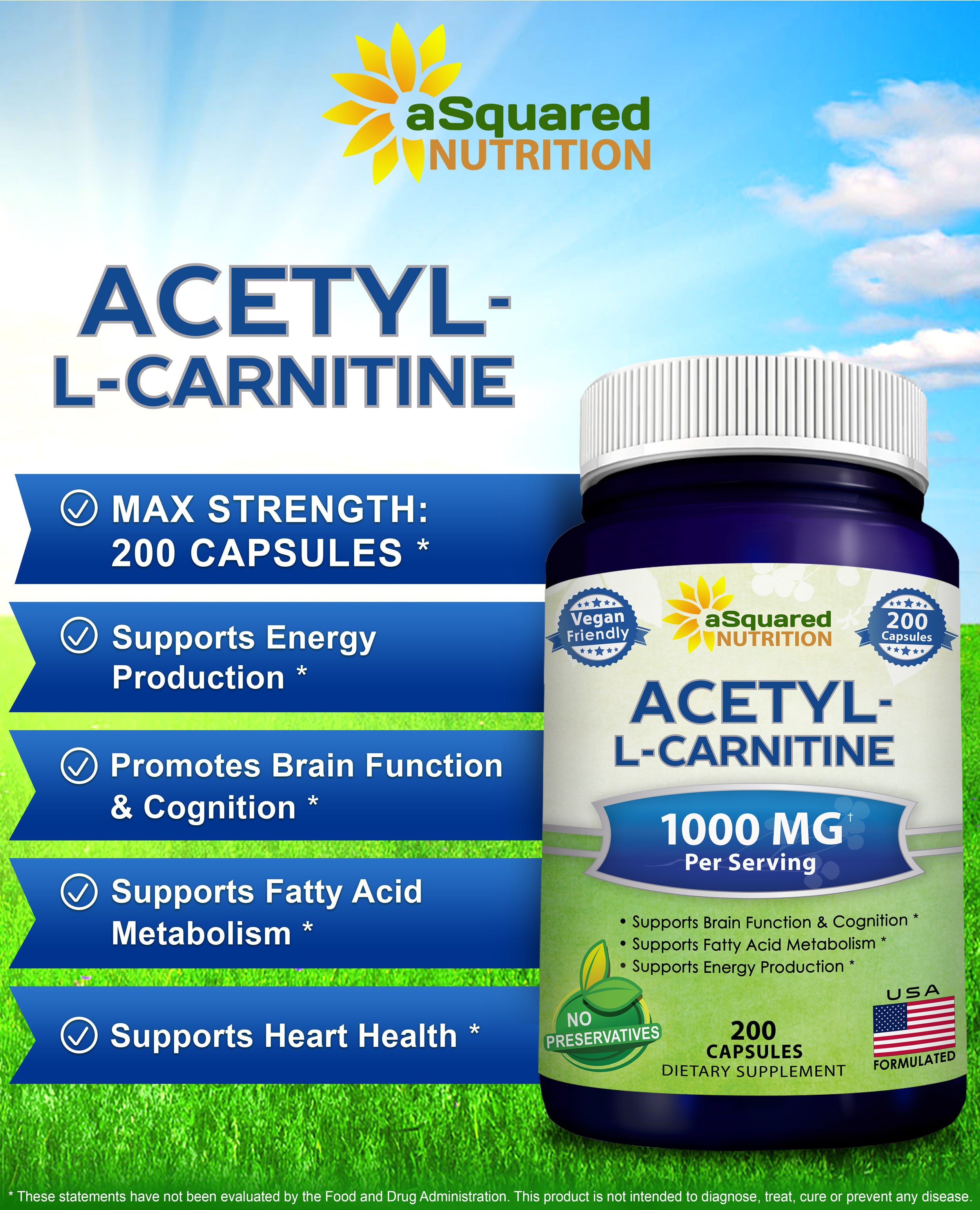 Acetyl L-Carnitine - aSquared Brands Acetyl L-Carnitine - aSquared Brands