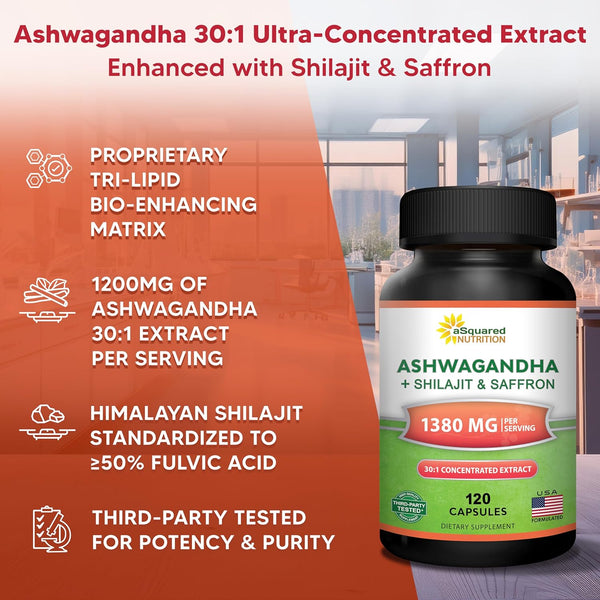Ashwagandha with Shilajit & Saffron
