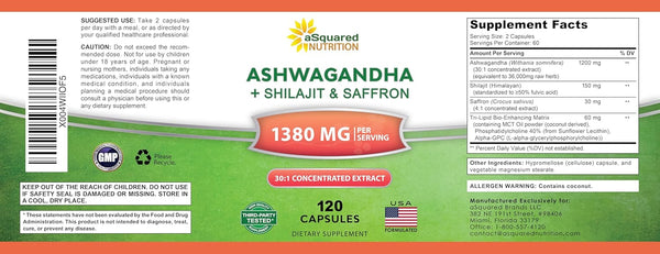 Ashwagandha with Shilajit & Saffron