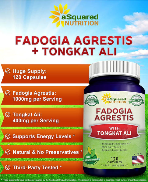 Fadogia Agrestis 1000mg with Tongkat Ali