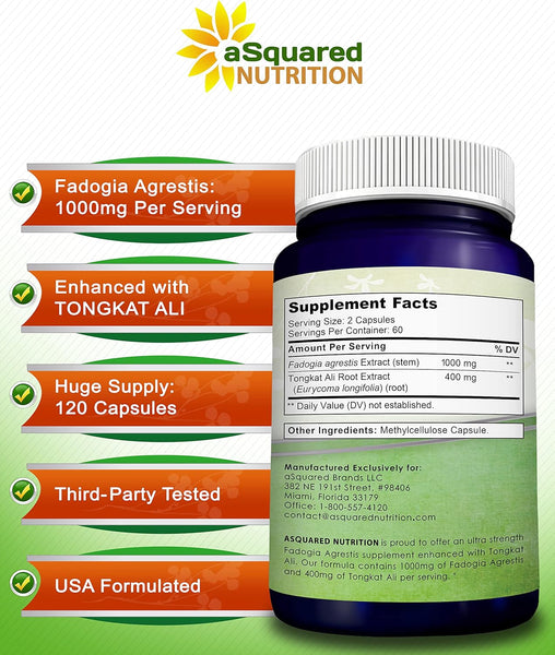 Fadogia Agrestis 1000mg with Tongkat Ali