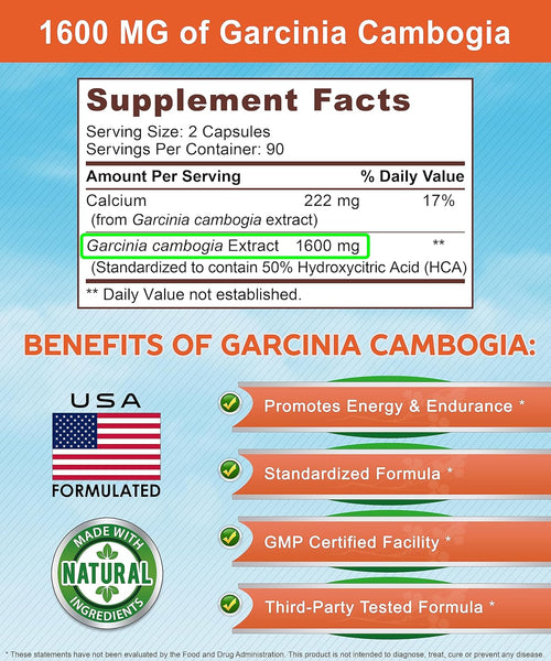 Garcinia Cambogia 1600mg K4 Keto