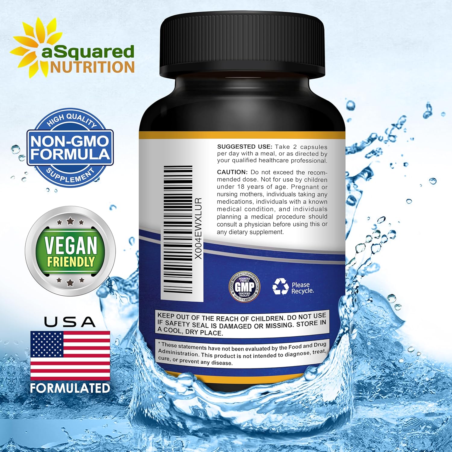 Magnesium Glycinate with Vitamin D3 & B6 - aSquared Brands Magnesium Glycinate with Vitamin D3 & B6 - aSquared Brands